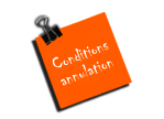 Conditions annulation